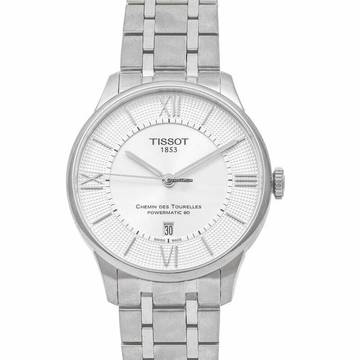  Tissot Chemin de Tourelles T099.407.11.038.00 - T-Classic Chemin Des Tourelles Powermatic 80 Automatic Silver Dial Me </h1> 