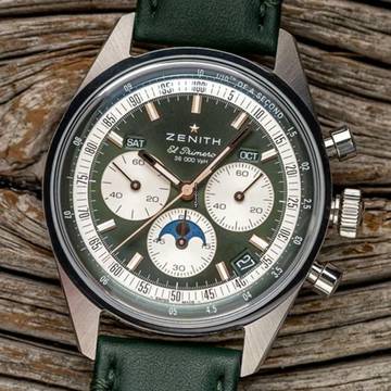  Zenith Chronomaster Original Triple Calendar 38mm grey dial NEW FULL SET 