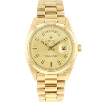  Rolex Day-Date 36 Yellow Gold President 1802 </h1> 