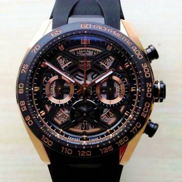  TAG Heuer Carrera Chronograph Extreme Sport Gold Titan FULL SET NEW 