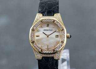 Thumbnail von Audemars Piguet Royal Oak Lady Diamond | 66797BA | Mother of Pearl dial | Yellowgold </h1>