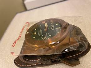 Thumbnail von Panerai Luminor Submersible Bronze 1950 ref. PAM00507 - neuwertig ohne Patina </h1>