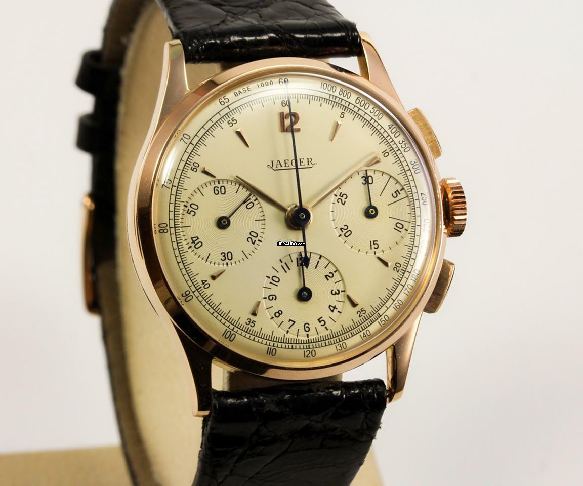  Jaeger-LeCoultre Vintage Chronograph Tri-Compax 18K Rose Gold Vintage </h1> 