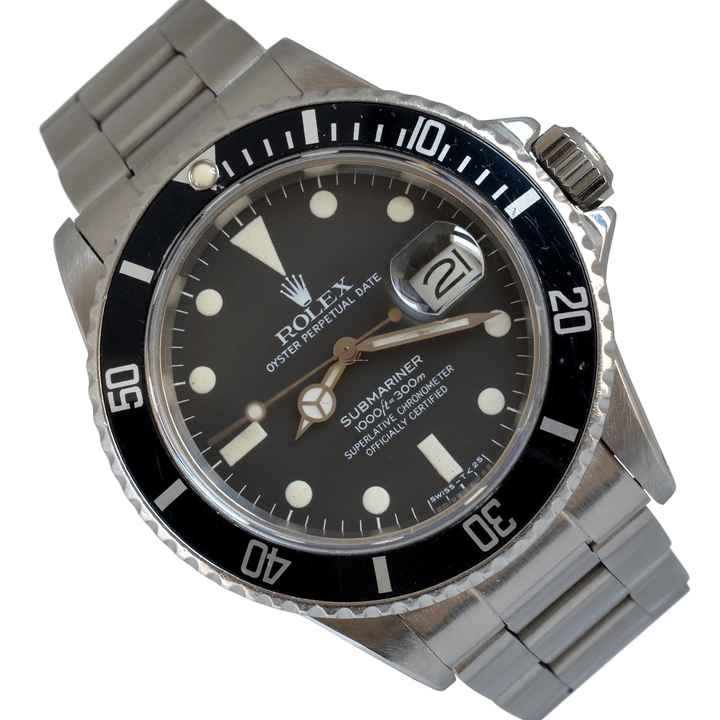  Rolex Submariner Date 16800 Date Buckshot matt tritium dial 1983’s </h1> 