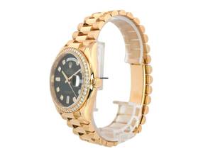 Thumbnail von Rolex Day-Date 36 Gelbgold Ref. 128348RBR Grün ombré Diamant </h1>