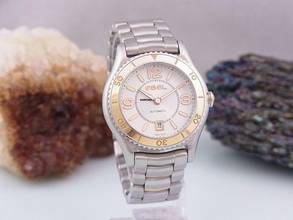 Thumbnail von Ebel X-1 X-1 Automatik Damenuhr Ø 34 Mm Edelstahl Mit 18k Rosegold Datum Saphirglas </h1>