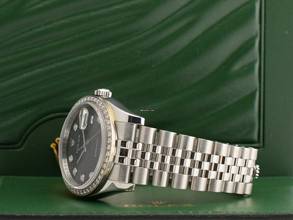 Thumbnail von Rolex Datejust Black Jubilee Dial With Diamonds & After Diamonds Bezel - Full Set 36mm </h1>