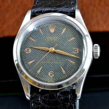 Thumbnail von Rolex Oyster 6282 galvanic Explorer dial Honeycomb black to radium very rare 1951’s