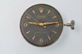 Thumbnail von Rolex Oyster 6282 galvanic Explorer dial Honeycomb black to radium very rare 1951’s