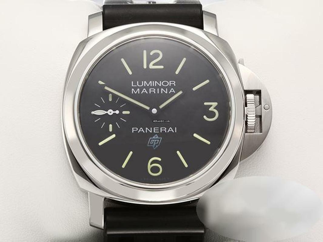  Panerai Luminor Marina Base 44mm Pam00777 2019 Edelstahl Handaufzug Stahl Steel Black Dial </h1> 