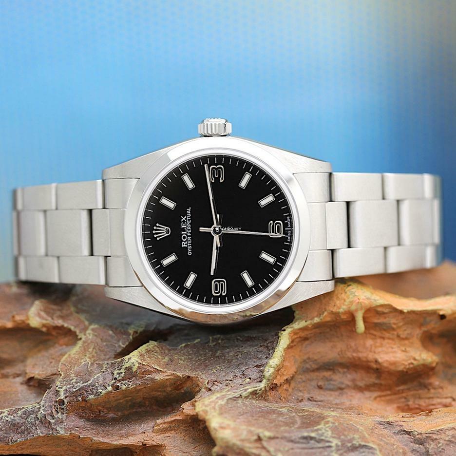 Rolex Oyster Perpetual 31 Stahl Ref: 77080 - Box & Papiere von 2001 </h1>