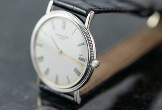 Thumbnail von Patek Philippe Calatrava 3520/00D | rare Japan delivery | Whitegold | Full Set 1979 </h1>