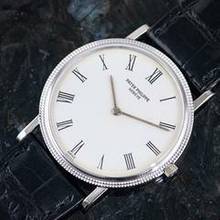 Thumbnail von Patek Philippe Calatrava 3520/00D | rare Japan delivery | Whitegold | Full Set 1979 </h1>