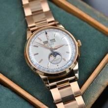Thumbnail von Rolex Padellone 8171 Triple Date Moon Phase pink gold 18KT Full Set 1950’s </h1>