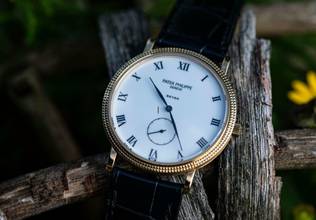 Thumbnail von Patek Philippe Calatrava 3919J | rare Beyer Zurich | Box and Documentation </h1>