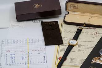 Thumbnail von Patek Philippe Calatrava 3919J | rare Beyer Zurich | Box and Documentation </h1>