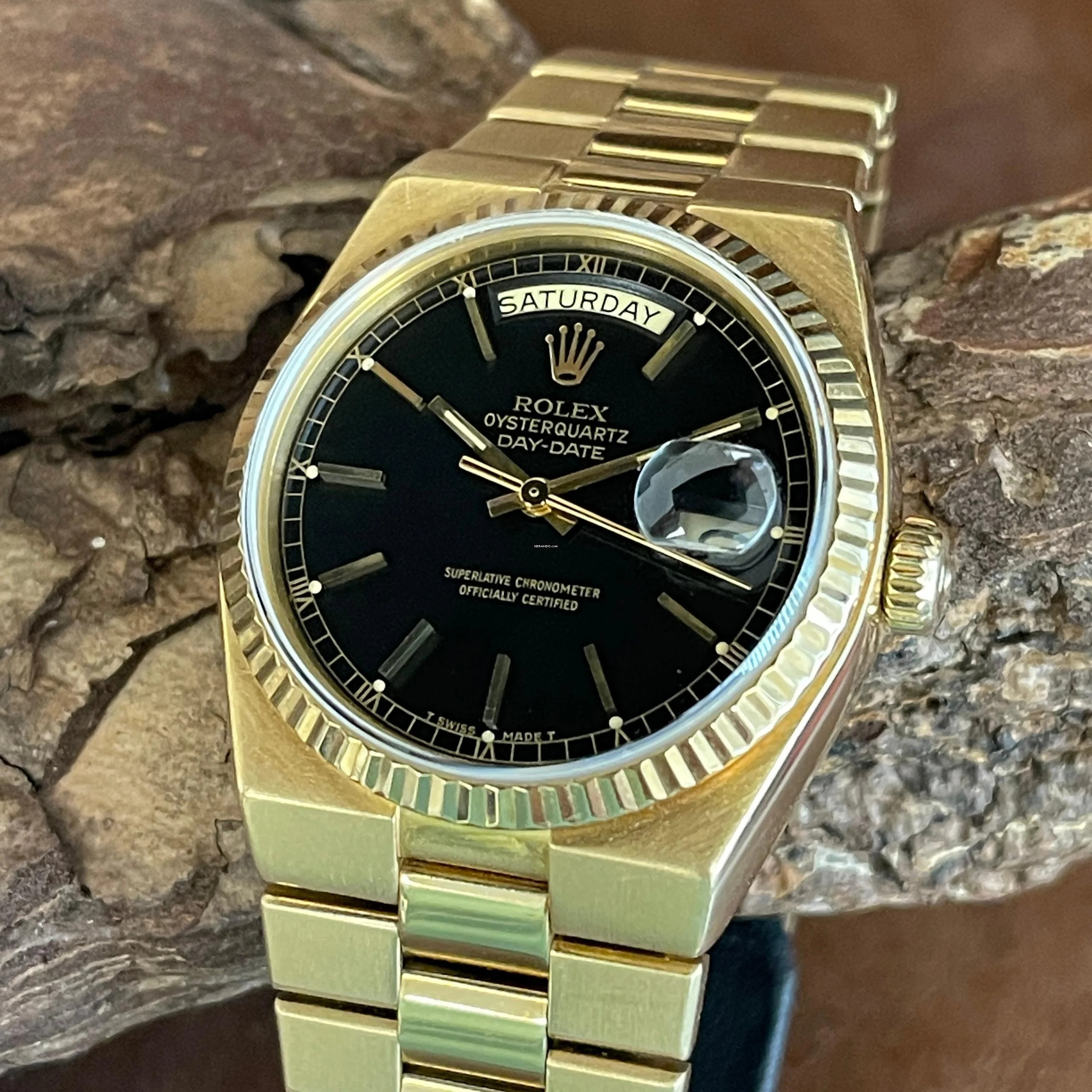 Rolex Day-Date Oysterquartz 18K - Ref. 19018 </h1>