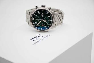 Thumbnail von IWC Fliegeruhr Chronograph Pilot Chronograph Racing Green Edition mit IWC Edelstahlarmband </h1>