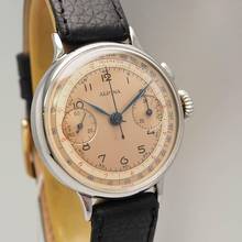 Thumbnail von Alpina Monopusher Chronograph Vintage 1940 RARE perf. condition </h1>