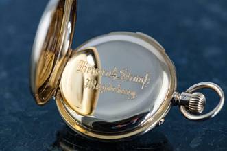 Thumbnail von A. Lange & Söhne antique Pocket Watch | Quarter Repeater | 18k yellow gold | caliber 43 </h1>