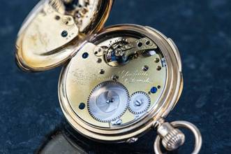 Thumbnail von A. Lange & Söhne antique Pocket Watch | Quarter Repeater | 18k yellow gold | caliber 43 </h1>