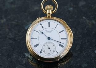 Thumbnail von A. Lange & Söhne antique Pocket Watch | Quarter Repeater | 18k yellow gold | caliber 43 </h1>