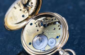 Thumbnail von A. Lange & Söhne antique Pocket Watch | Quarter Repeater | 18k yellow gold | caliber 43 </h1>