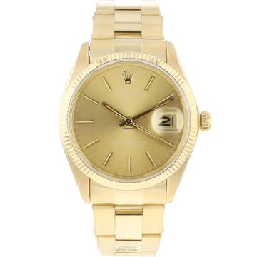  Rolex Oyster Perpetual Date 34MM Champagne Ghost Dial </h1> 