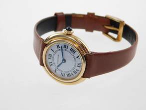 Thumbnail von Cartier Vendome 18 Karat Gelbgold Vendome Paris Handaufzug Damenuhr 26 mm Rarität 70 er Jahre </h1>