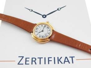 Thumbnail von Cartier Vendome 18 Karat Gelbgold Vendome Paris Handaufzug Damenuhr 26 mm Rarität 70 er Jahre </h1>