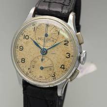Thumbnail von Heuer Chronograph Vintage 1946 Valjoux 77 Schaltrad Chronograph RARE </h1>