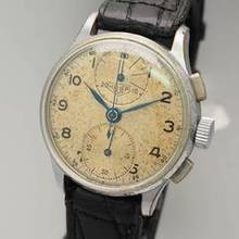Thumbnail von Heuer Chronograph Vintage 1946 Valjoux 77 Schaltrad Chronograph RARE </h1>