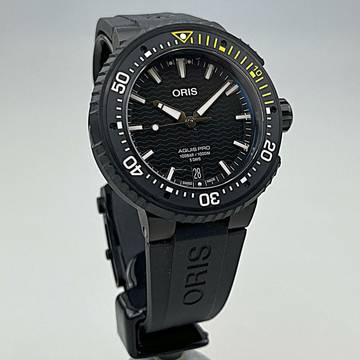  Oris Aquispro Date Calibre 400 Titan/Kautschuk 02/2024 Automatik Full Set deutsche AL 