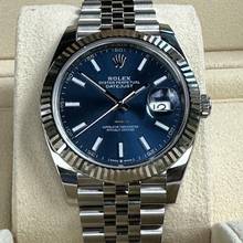 Thumbnail von Rolex Datejust 41 126334 Eu 2024 ungetragen unworn blau blue </h1>