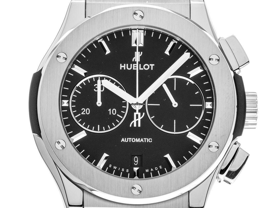  Hublot Classic Fusion Chronograph Titan Ref.521.NX.1171.RX 2024 Full Set Ungetragen 