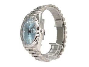 Thumbnail von Rolex Day-Date 40 Platin Ref. 228236 Eisblau Diamand </h1>