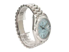 Thumbnail von Rolex Day-Date 40 Platin Ref. 228236 Eisblau Diamand </h1>