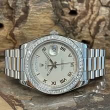 Thumbnail von Rolex Day-Date II Day-Date II Weißgold - Ref. 218239 - FULL SET 2014 - Diamantlünette (Aftermarket) </h1>