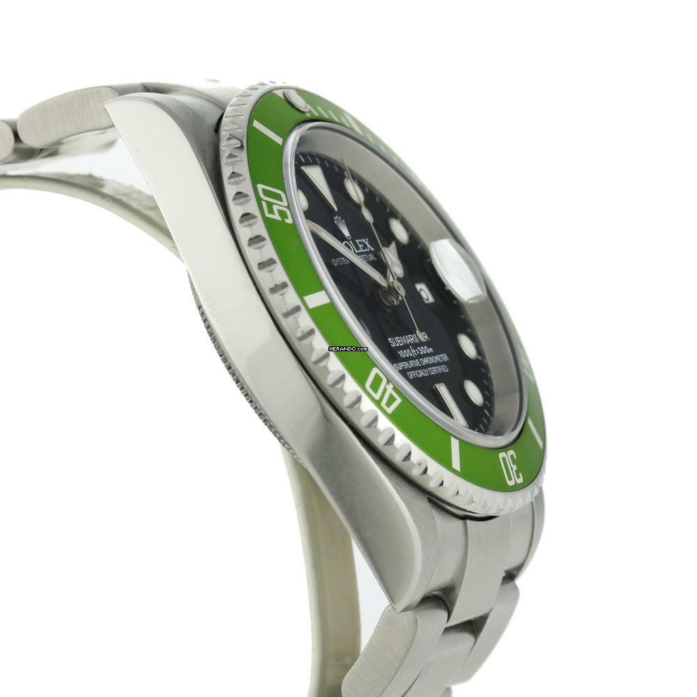 Thumbnail von Rolex Submariner Date Kermit Flat 4 Ref.16610LV Fullset