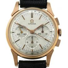 Thumbnail von Omega Chronograph 3 Register Pink Gold </h1>