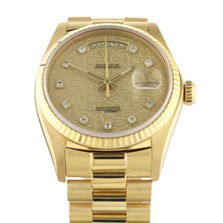  Rolex Day-Date 36 Jubilee Diamond Dial Ref.18038  