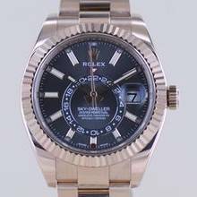 Thumbnail von Rolex Sky-Dweller Roségold grey Dial Herrenuhr 42 mm B+P GMT </h1>