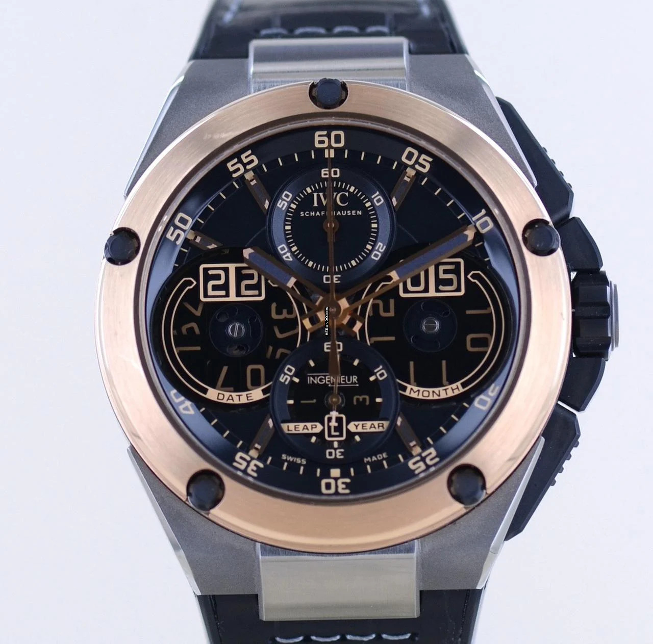  IWC Ingenieur Perpetual Calendar Digital Date-Month 46mm Roségold B+P </h1> 