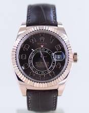 Thumbnail von Rolex Sky-Dweller Roségold Chocolate Dial Herrenuhr 42 mm B+P GMT