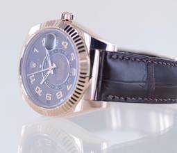 Thumbnail von Rolex Sky-Dweller Roségold Chocolate Dial Herrenuhr 42 mm B+P GMT