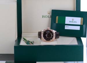 Thumbnail von Rolex Sky-Dweller Roségold Chocolate Dial Herrenuhr 42 mm B+P GMT