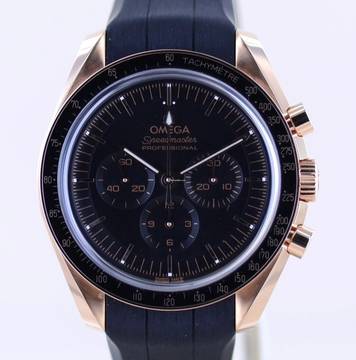  Omega Speedmaster Professional Moonwatch Chronograph 18K Sedna Gold 42 B+P Cal 3861 black Dial </h1> 