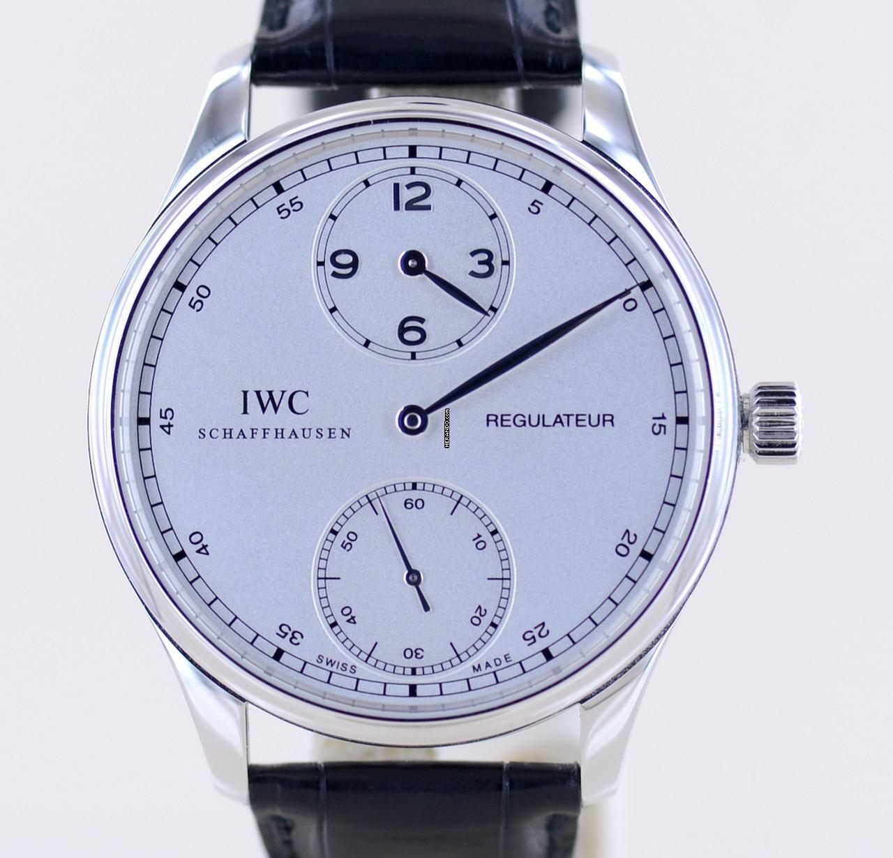  IWC Portugieser Regulateur Platinum Limited 43mm Dresswatch Klassiker B+P </h1> 