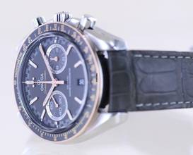 Thumbnail von Omega Speedmaster Racing Chronograph Stahl 18K Sedna Gold 44,25 B+P Cal 9900 grey Dial </h1>