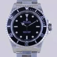 Thumbnail von Rolex Submariner (No Date) 14060 No-Date 2-Liner Tritium Oysterband 1999 Taucher B+P </h1>